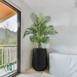 דקל אריקה מלאכותי בגובה 1.5 מטר עם כד פיראוס