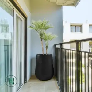 דקל מפוצל מלאכותי בגובה 1.2 מטר עם כד פיראוס